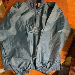 Jerzees green/navy Checkered Windbreaker